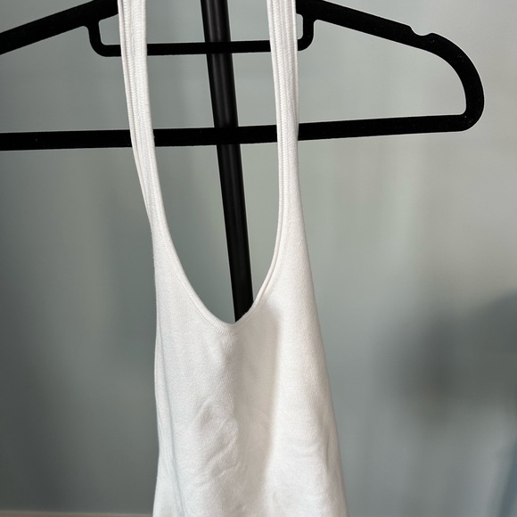 Dynamite Women’s XS Snow White Knit Tank Halter Top - Picture 6 of 13